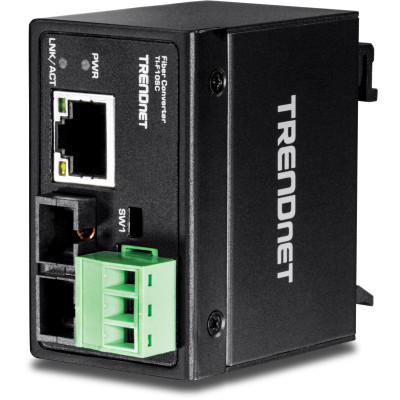TRENDnet TI-F10SC 2-port Fast, Unmanaged Industrial Media Converter, 10/100Base-FX